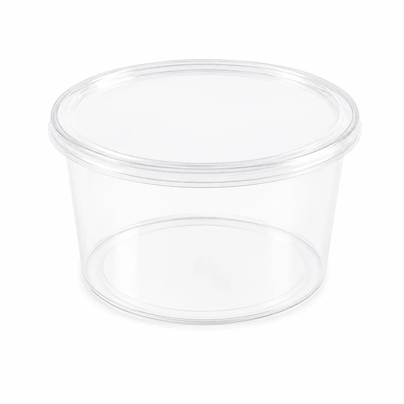 Couvercle en PP injecté transparent pour pot "Deli" - Ø 10 cm - Compatible avec 294DELIPP250 - 50 unités
