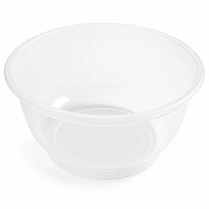 Bol rond en PP injecté transparent - 1050 ml - Ø 17,5 cm - H 7,3 cm - 50 unités